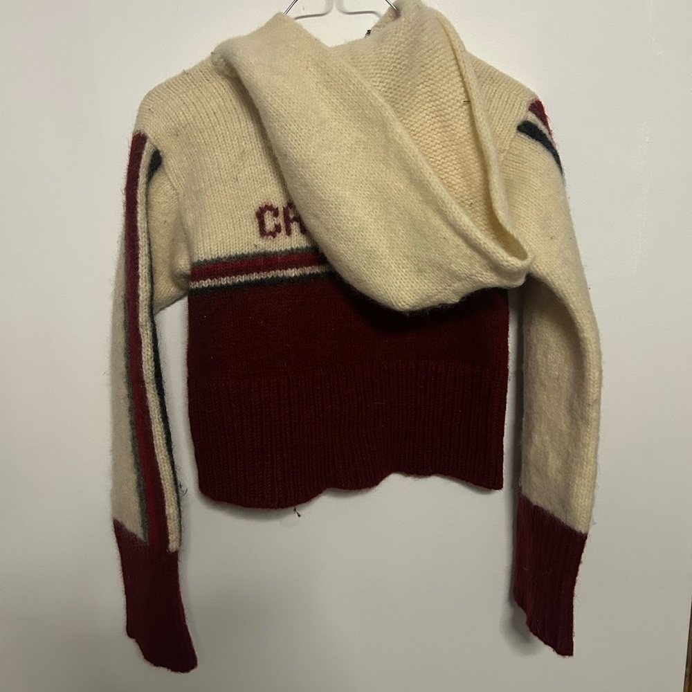 Vintage Wool Olympics Kids Zip Up Hoodie - Picture 3 of 4